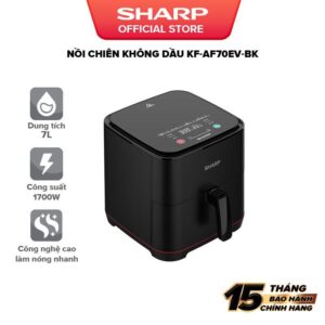 Nồi chiên không dầu Sharp KF-AF70EV-BK 7 Lít
