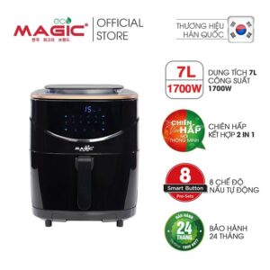 Nồi chiên không dầu kết hợp hấp Magic Eco S07 7 Lít
