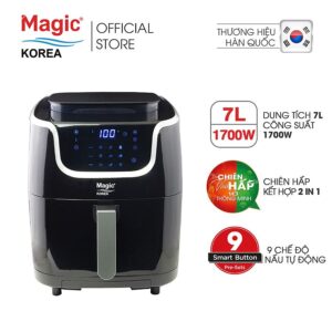 Nồi chiên không dầu kết hợp hấp Magic Korea A700 7 Lít
