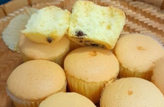 Cách làm bánh bông lan cupcake bằng nồi chiên không dầu mềm thơm.