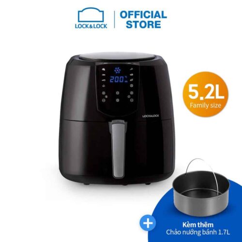 Nồi chiên không dầu Lock&Lock EJF357BLK 5.2 Lít