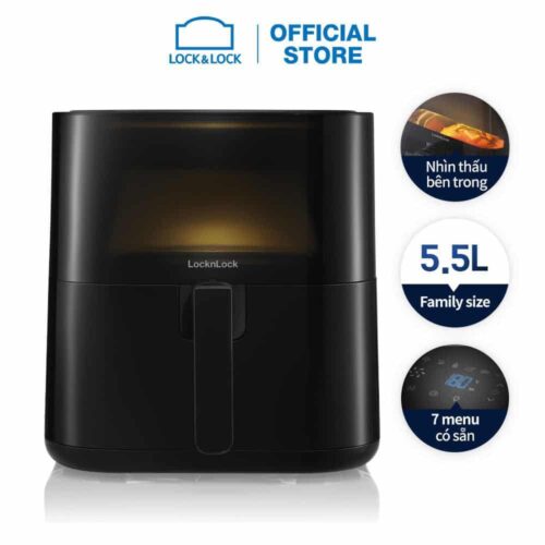 Nồi chiên không dầu Lock&Lock EJF996BLK 5.5 Lít