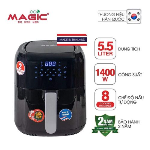 Nồi chiên không dầu Magic Eco AC102 5.5 Lít