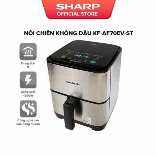 Nồi chiên không dầu Sharp KF-AF70EV-ST 7 Lít
