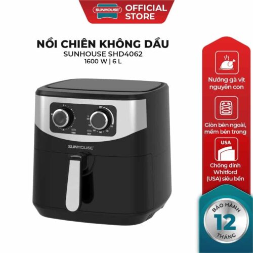 Nồi chiên không dầu Sunhouse SHD4062 6 Lít