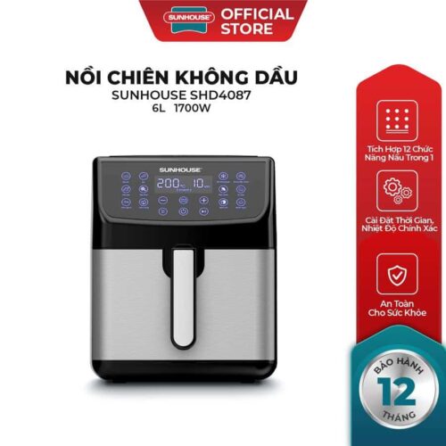 Nồi chiên không dầu Sunhouse SHD4087 6 Lít